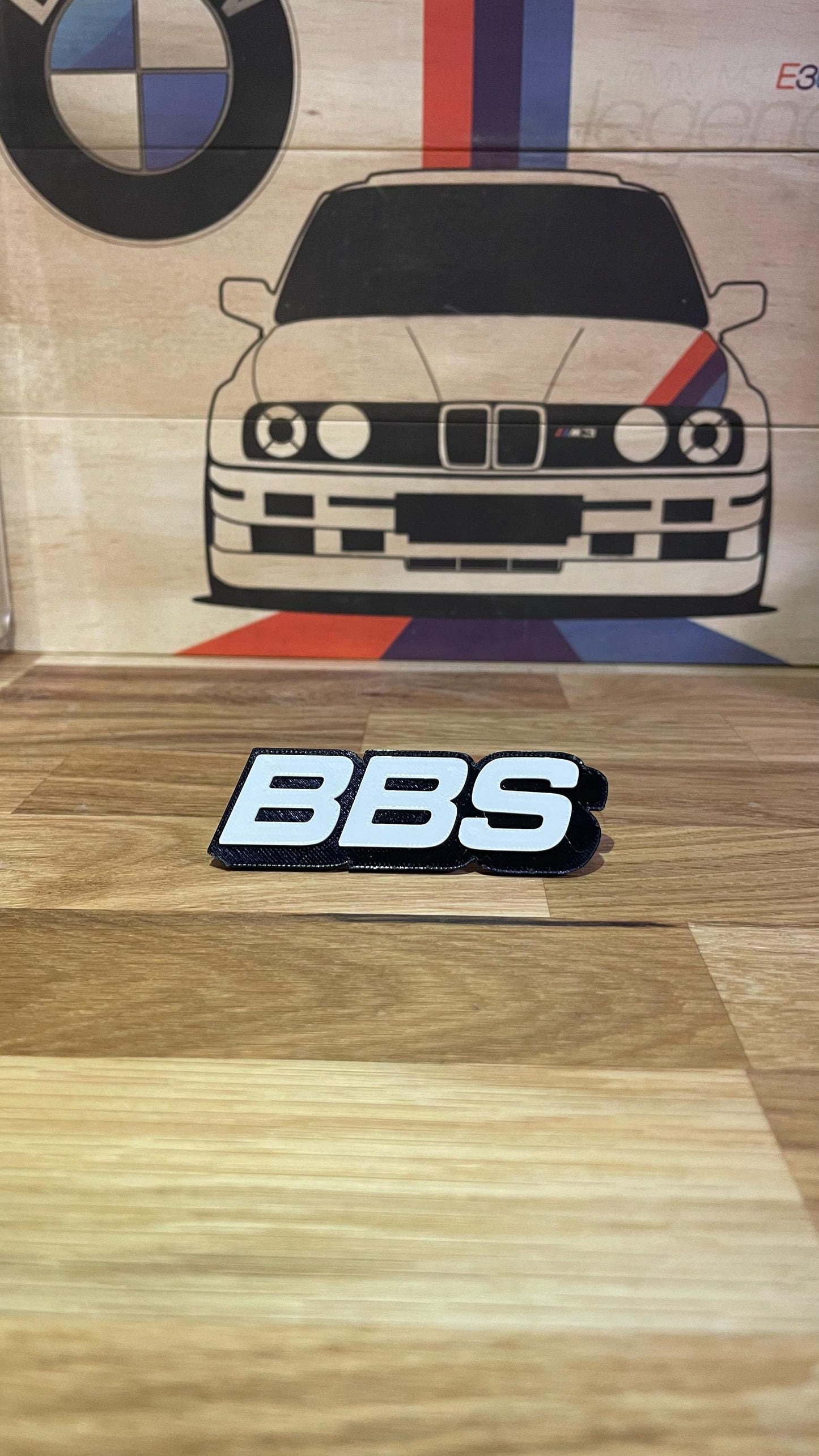 BMW E30 BBS badge grill badge / emblem