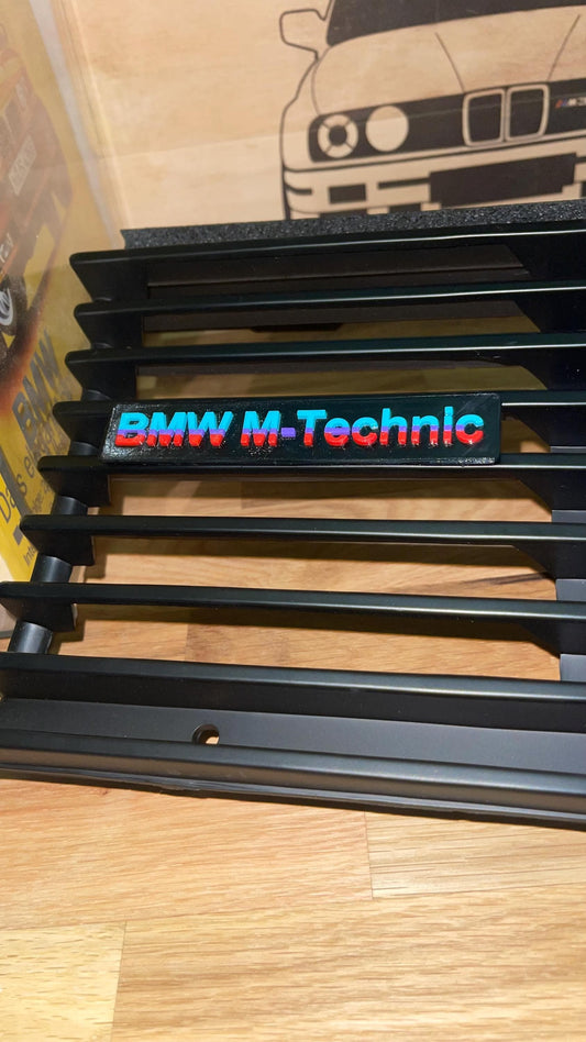 Bmw E30 M-Tech grill badge / emblem (3 color)