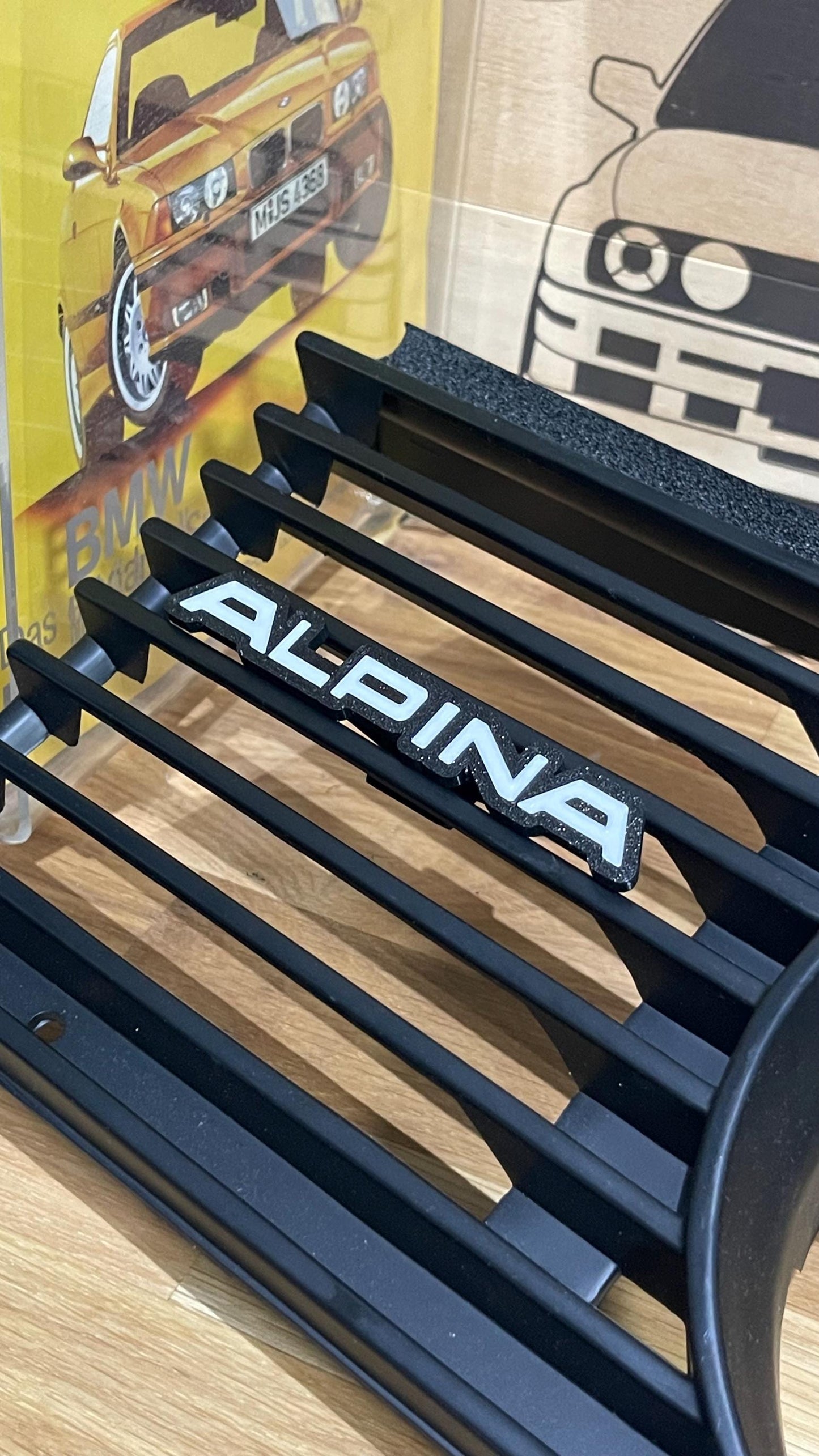 BMW E30 "Alpina" Front Grill Badge