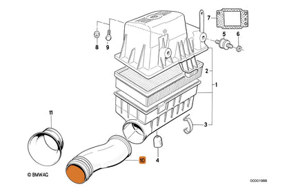BMW E30 M20 Intake Tube (13711713128)