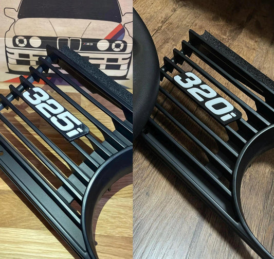 BMW E30 325i / 320i Grill Badge – Custom Front Emblem